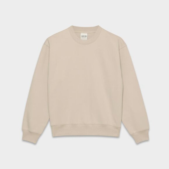 Aritzia TNA Cozy Fleece Perfect Crew Marcona Beige XS - Picture 14 of 14